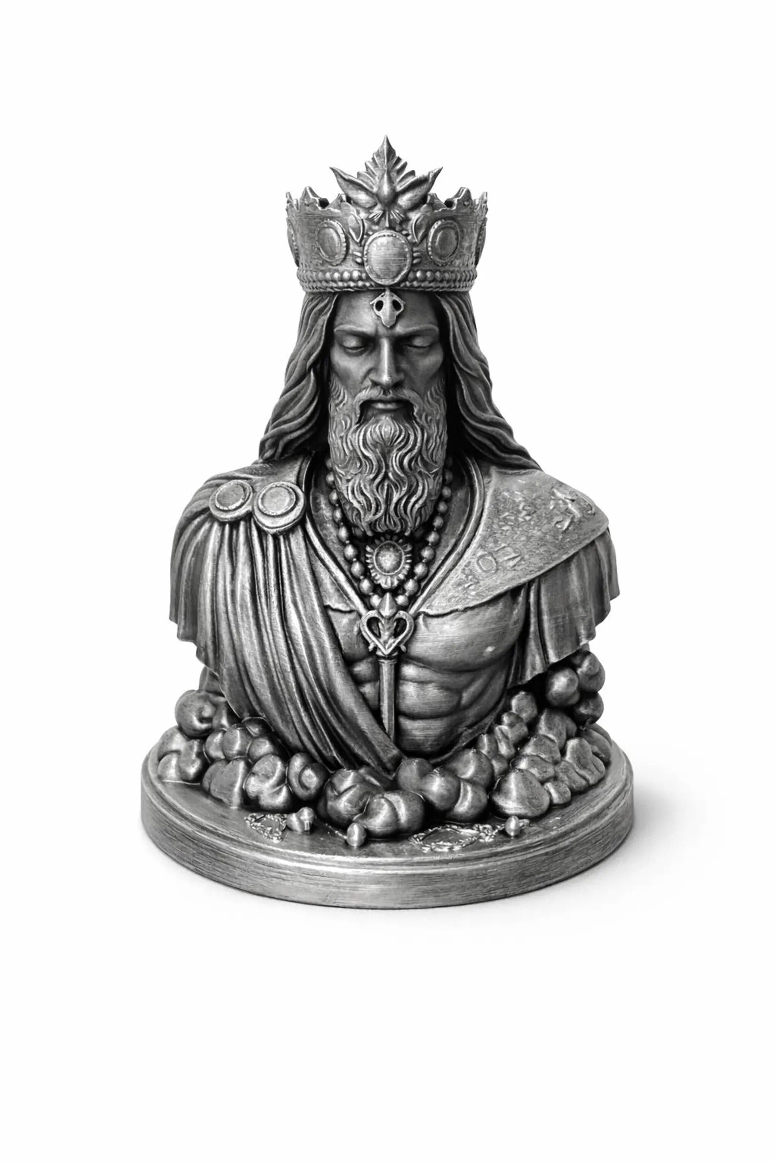 Obatala Statue for Clarity & Spiritual Balance | Hand Painted - Omikele