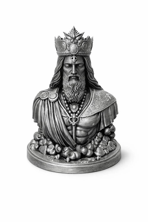 Obatala Statue for Clarity & Spiritual Balance | Hand Painted - Omikele