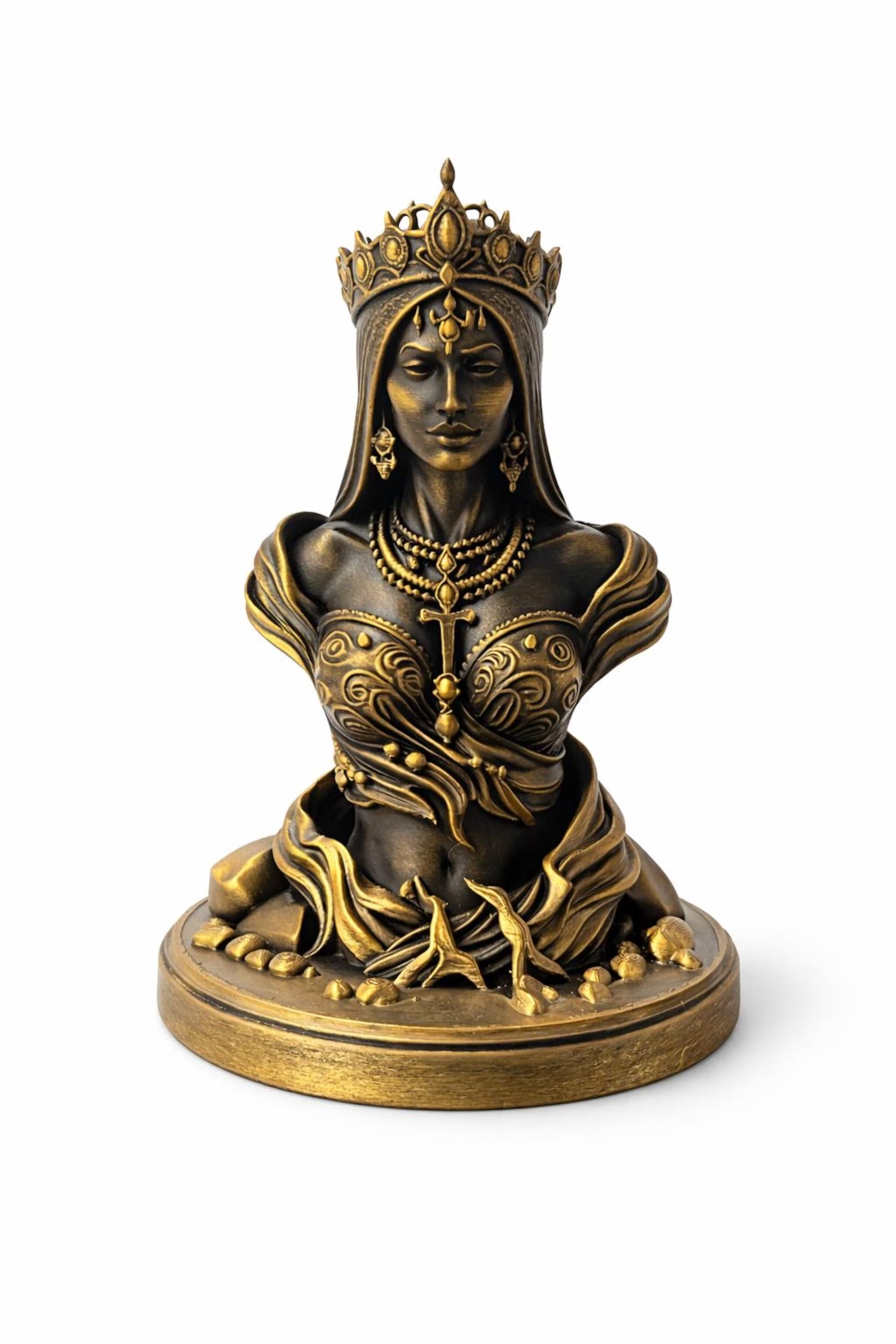 Oya Statue for Transformation & Protection | Hand Painted - Omikele