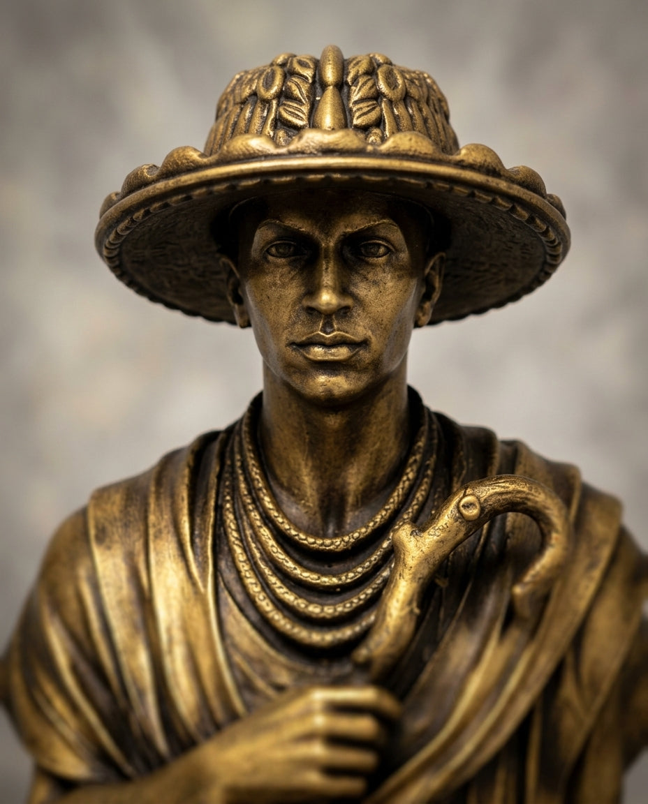 Estatua de Eleguá para Protección y Abrir Caminos | Pintada a Mano