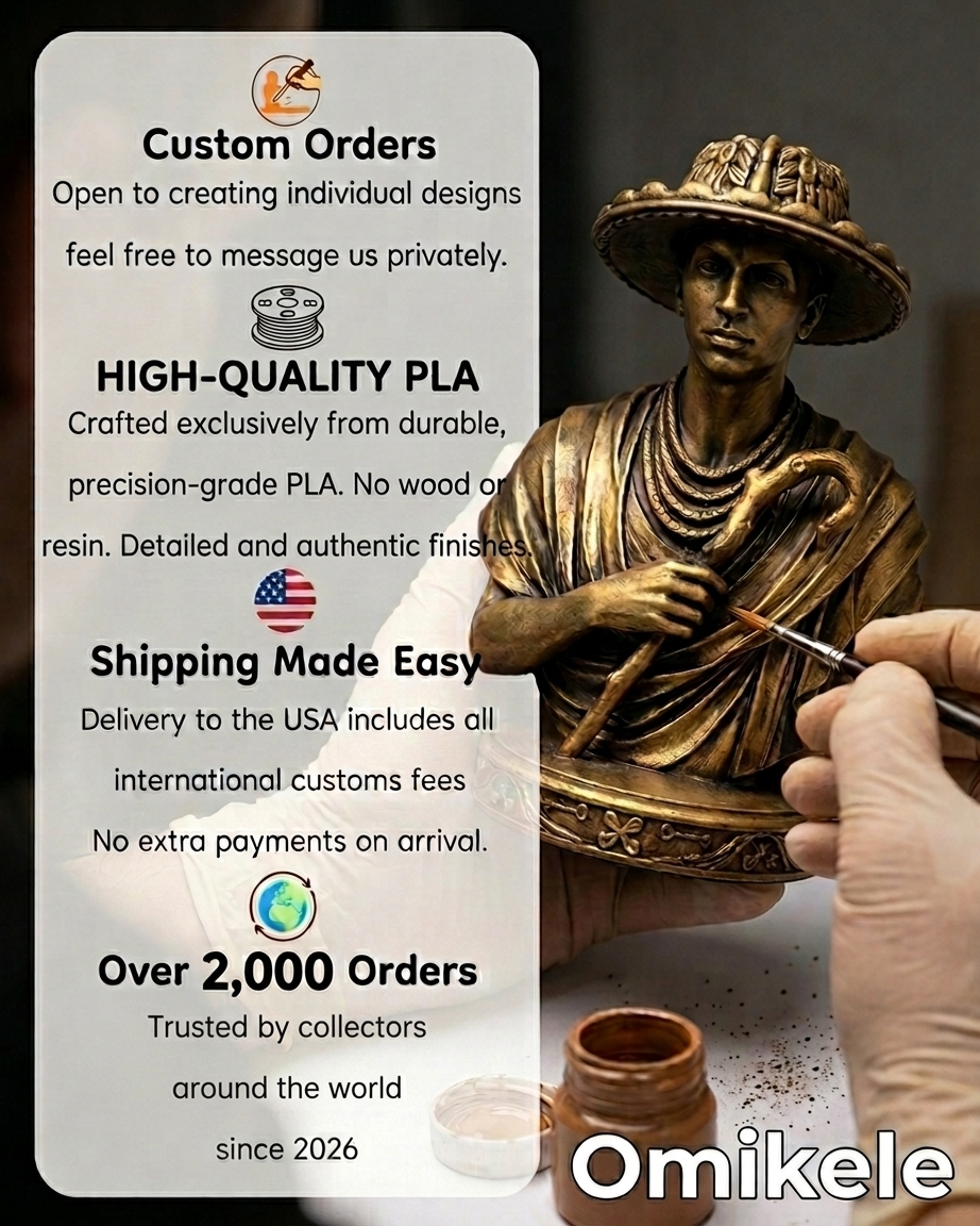 Estatua de Eleguá para Protección y Abrir Caminos | Pintada a Mano